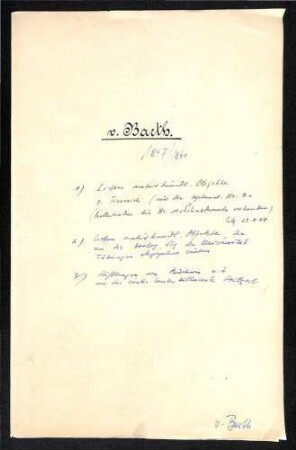 Listen, von Barth