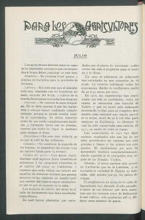 Para los Agricultores