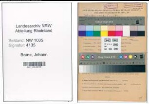 Entnazifizierung Johann Brune , geb. 16.04.1908 (Bergbauangestellter)
