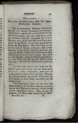 Eilftes Kapitel. Über den eigenthümlichen Sitz der hypochondrischen Blähung.