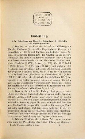 Leitfaden zum Studium der Dogmengeschichte : zunächst für seine Vorlesungen
