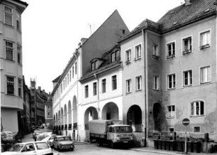 Görlitz-Altstadt, Neißstraße. Blick von der Hotherstraße nach Südwest