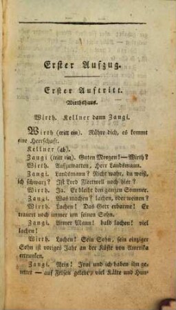Die Mohrinn : Ein Schauspiel in vier Aufzügen