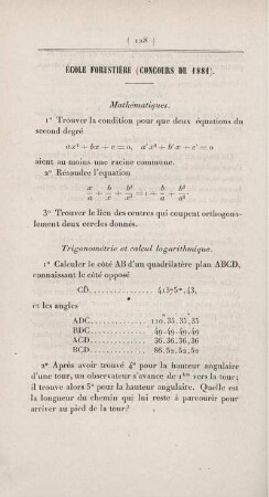 École forestière (concours de 1881).