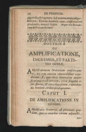 Caput I. De Amplificatione In Genere.
