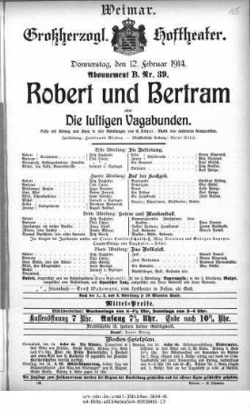 Robert und Bertram oder Die lustigen Vagabunden