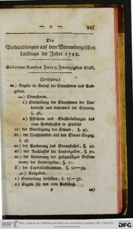 Siebenten Bandes Zwei u. Zwanzigstes Stuek.