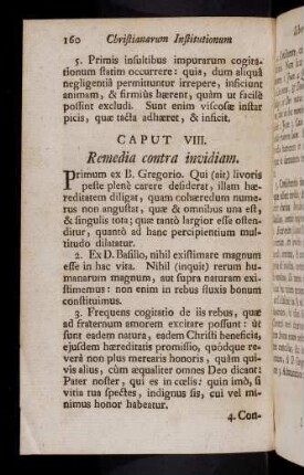 160-169, Caput VIII - XI