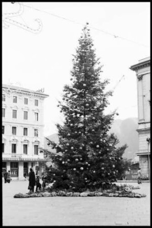 Lugano: Weihnachtsbaum auf dem Piazza della Riforma