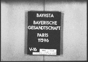 Die Entlassung von bayerischen Heeresangehörigen aus französischer Haft, darin Einzelfälle (Namen nur im Register verzeichnet)