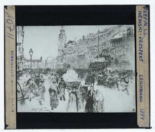 Repin, Newski-Prospekt (Невский проспект), 1887