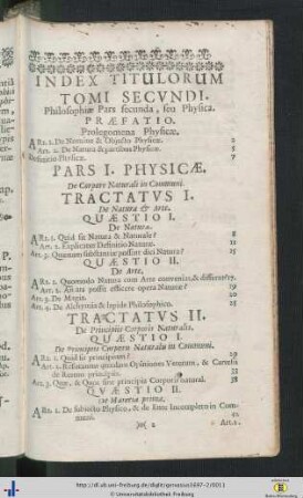 Index Titulorum Tomi Secundi.