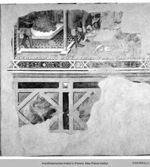 Sant'Agostino in Siena: Fresken der Sakristeikapelle : Flucht nach Ägypten und Bethlehemitischer Kindermord