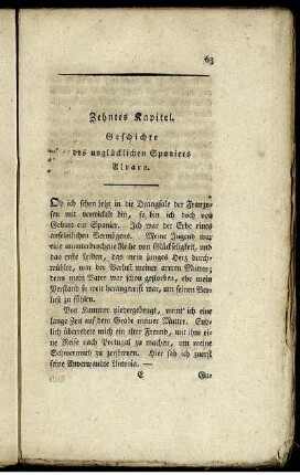 Zehntes Kapitel. Geschichte des unglücklichen Spaniers Alvaro.