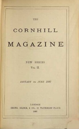 The Cornhill magazine, 2. 1897