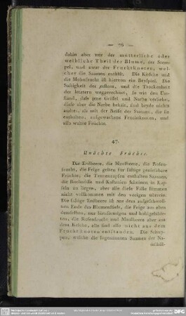 47. Unächte Früchte
