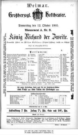 König Richard der Zweite