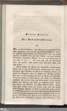 Drittes Kapitel. Die Bedenklichkeiten
