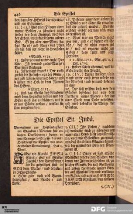 Die Epistel St. Judä.