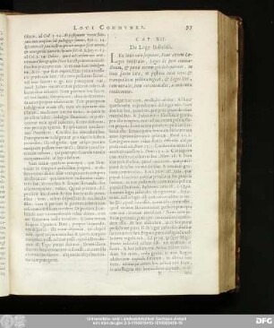 Cap. XII. De Lege Iudiciali.