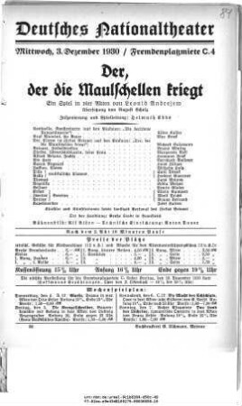 Der, der die Maulschellen kriegt