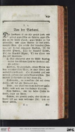 §. 2: Von der Barbarei
