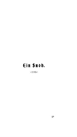Ein Snob