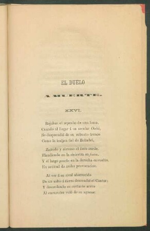 XXVI. - El duelo a muerte.