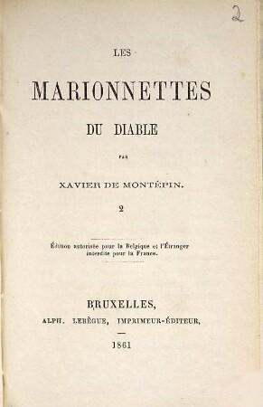 Les marionnettes du diable, [1],2