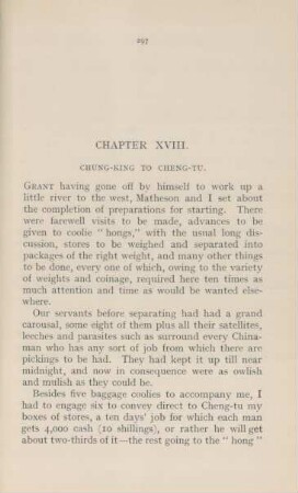 Chapter XVIII. Chung-king to Cheng-tu