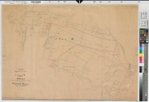 Bremen (Ense), Hudebefreiung und Teilung der Gemeinheiten zu Höingen (Langesberg), Brouillonkarte Bl.1