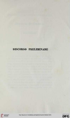 Discorso preliminare