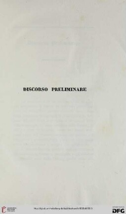 Discorso preliminare