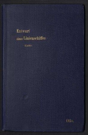 Entwurf eines Linienschiffes.