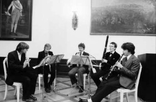 Freiburg: Kaufhaussaal, Eröffnungsfeier der Diözesankirchenmusiktage, Bläserquintett