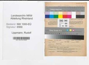 Entnazifizierung Rudolf Lippmann, geb. 25.06.1909 (Bahnsekretaer)