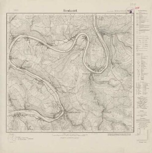 6008 (alte Nr.: 3431) Bernkastel, Meßtischblatt (4cm - Karte)