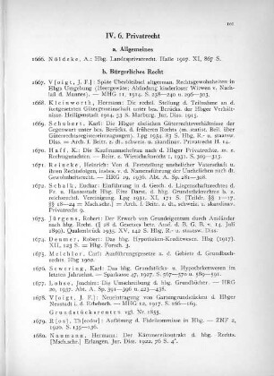 IV. 6. Privatrecht
