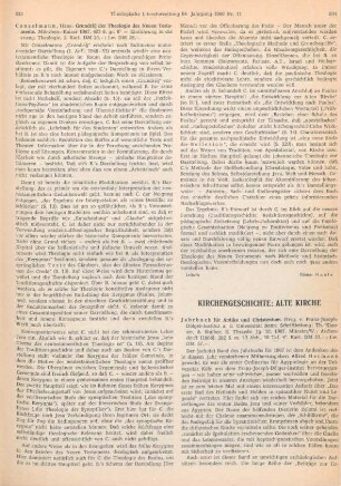 833-834 [Rezension] Conzelmann, Hans, Grundriss der Theologie des Neuen Testaments