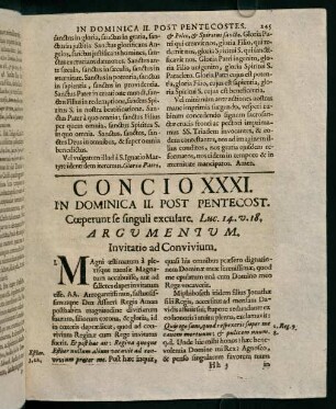 245-252, Concio XXXI. in dominica II. post pentecostes