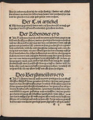 Der Zehendner eyd - Der Schmeltzer und Abtreyber eyd.