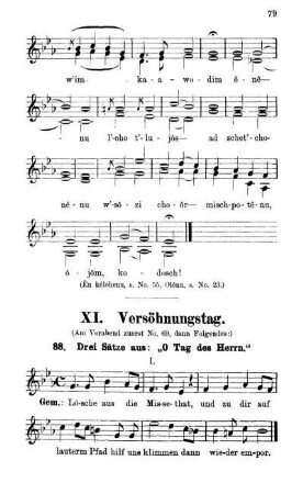XI. Versöhnungstag.