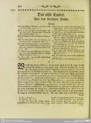 Das eilfte Capitel. Von dem übersetzten Psalter