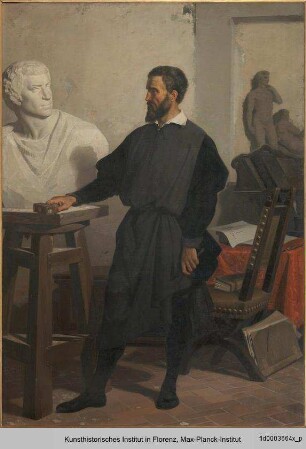 Michelangelo in seinem Atelier