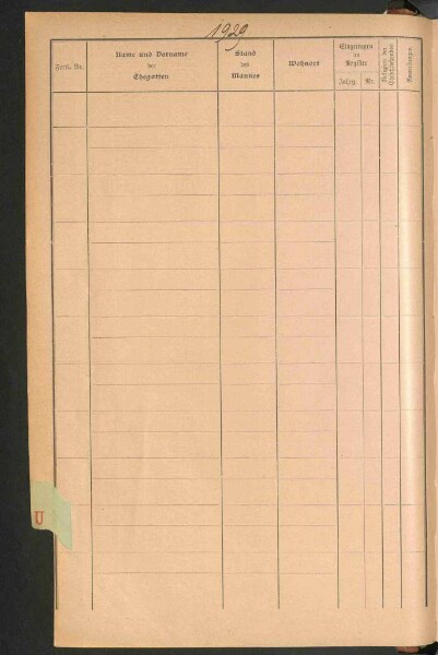 Standesamtsbuch der Stadt Aschaffenburg: Register Eheschließungen 1927 - 1929