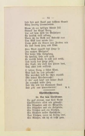 Christbescherung.