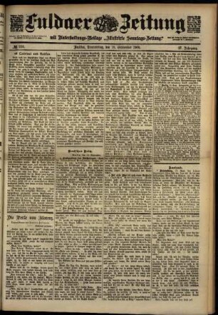 Ausgabe vom Donnerstag, den 13. September 1900.