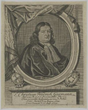 Bildnis des Christian Friedrich Garmann
