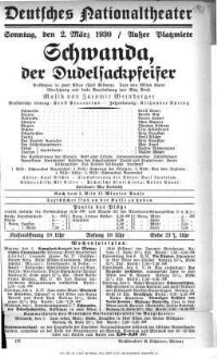 Schwanda, der Dudelsackpfeifer