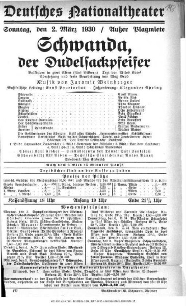 Schwanda, der Dudelsackpfeifer